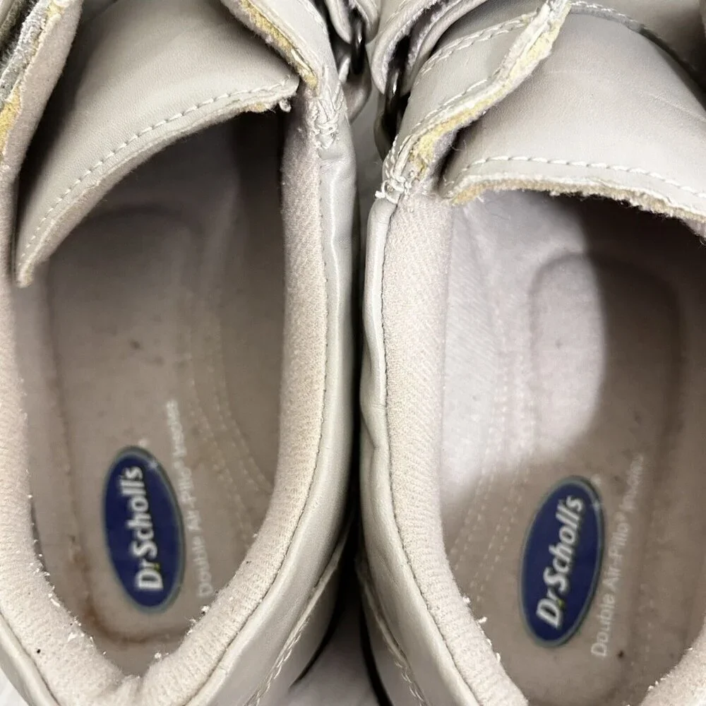 DR SCHOLLS 478-2G Mens Oxfords Beige/Tan Leather Orthopedic Shoes‎ Size 11D